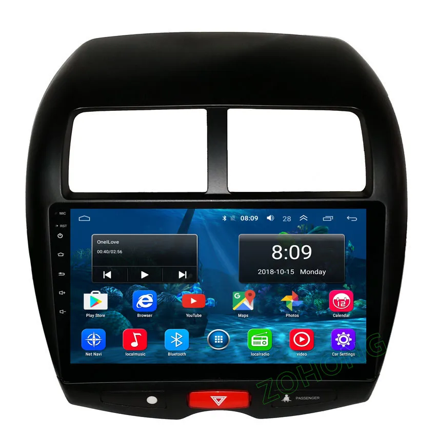 10,2 дюймов 2.5D 4G DSP 36EQ Android 9,0 Автомобильный мультимедийный dvd-плеер для Mitsubishi ASX Авторадио автомобильный gps навигатор стерео радио BT