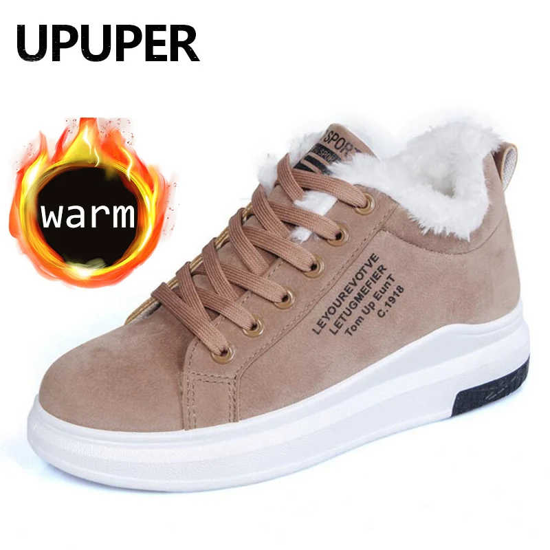 Upupper/новые женские ботинки зимняя хлопковая обувь теплые зимние на толстой