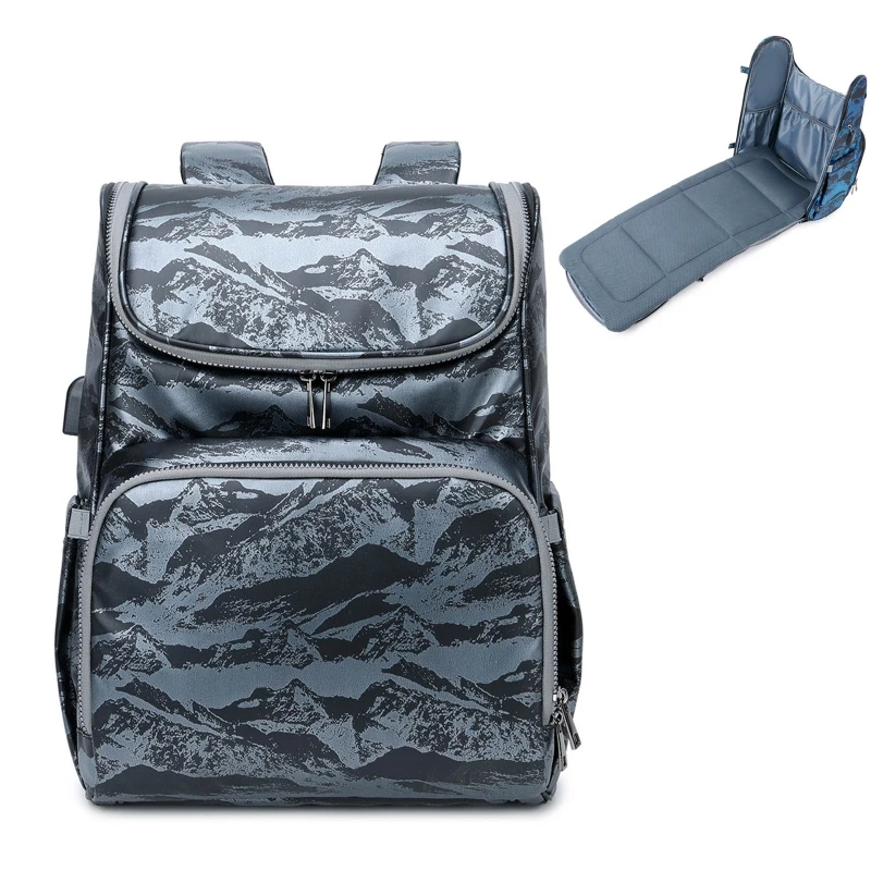 

Diaper Bag Backpack Foldable Baby Bed Multi-functional Waterproof Mummy Bag 20CA