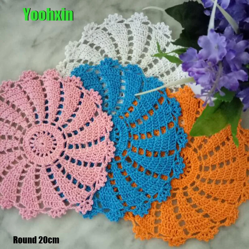 Специальная цена кружевная хлопковая подставка для стола вязаная кофейная