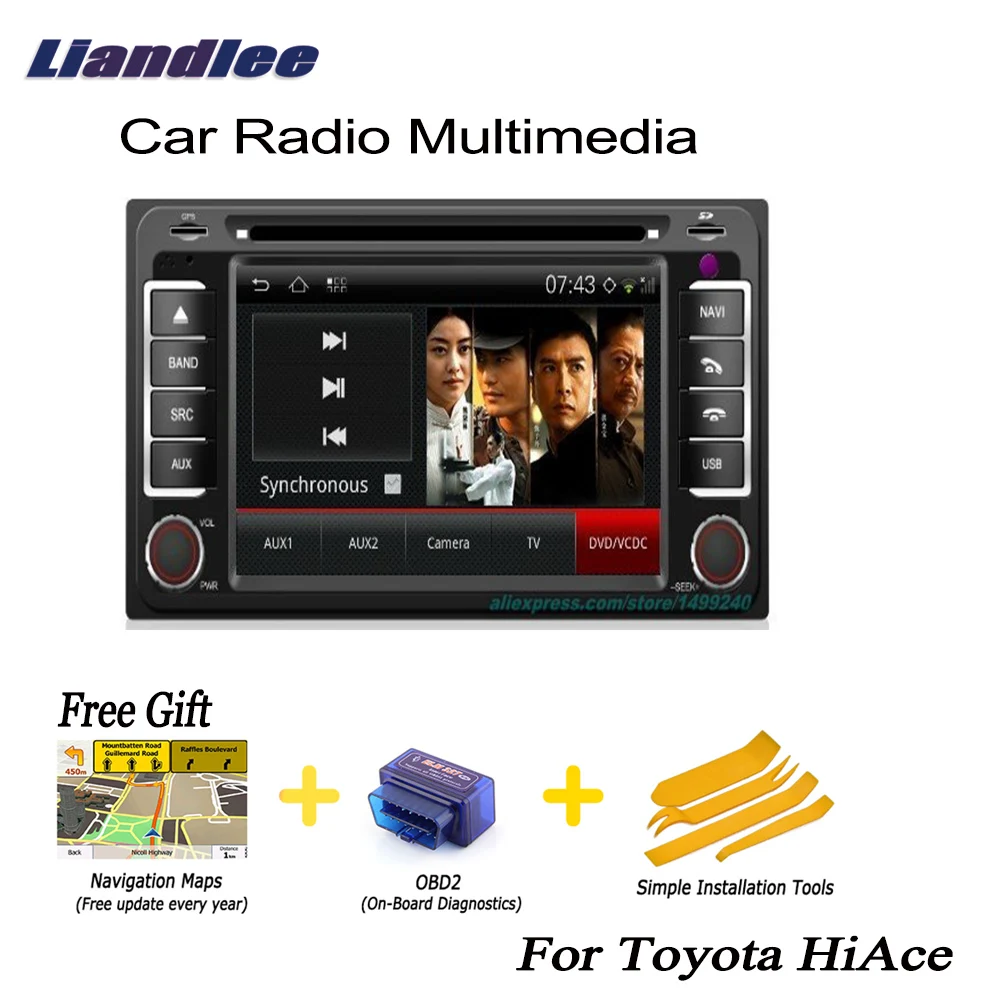 Liandlee для Toyota HiAce 2004 ~ 2013 2 Din Автомобильный Android GPS навигация карты радио CD Аудио