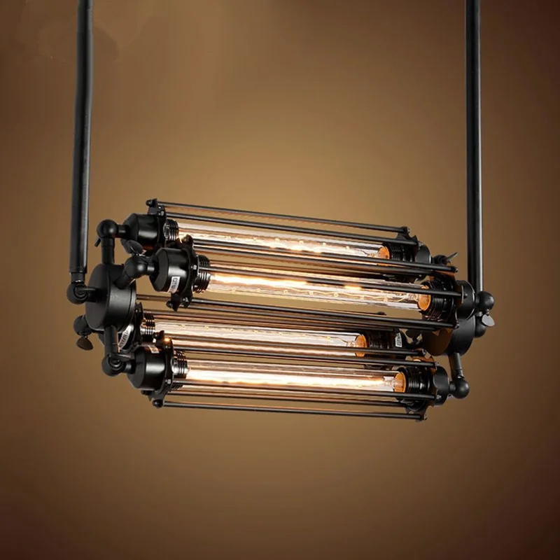 Деревня подвесной светильник s с 110V/220V E27 Edison лампочка Ретро промышленности