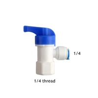 50pcslot 14 female thread 14 ro water pressure barrel ball valve hose pipe fitting quick connector water filter parts