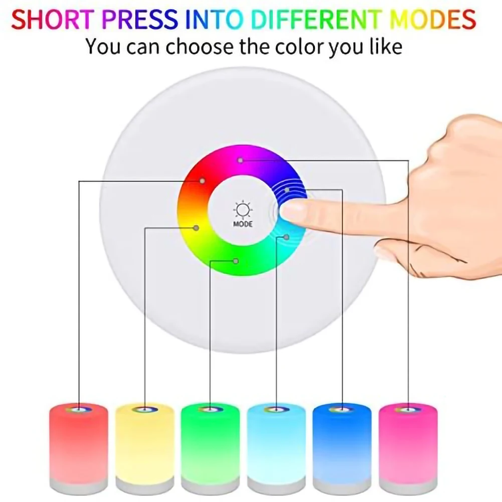Светодиодный ночник с сенсорным управлением прикроватная лампа для спальни
