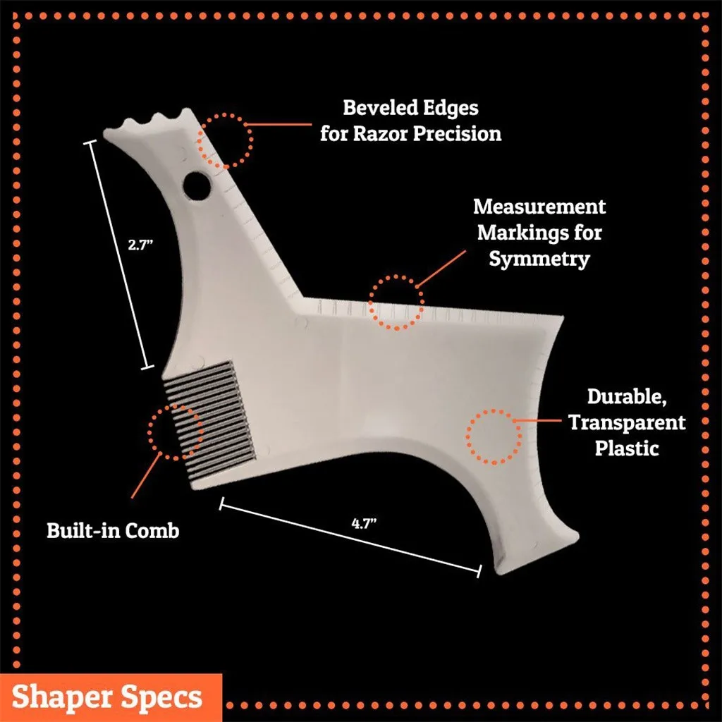 1 шт. расческа для бороды мужчин прозрачная | Красота и здоровье