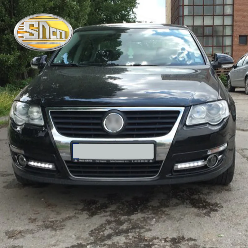 SNCN 2 шт. светодиодные дневные ходовые огни светильник для Volkswagen Passat B6 2007 2008 2009