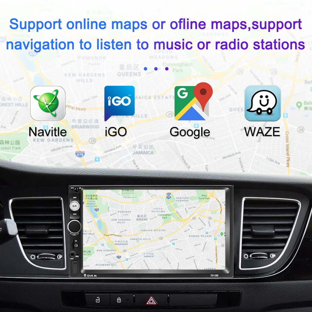 Автомагнитола Podofo 2 Din Android 8 1 7 дюймов HD Wi Fi GPS|Автомагнитолы| |