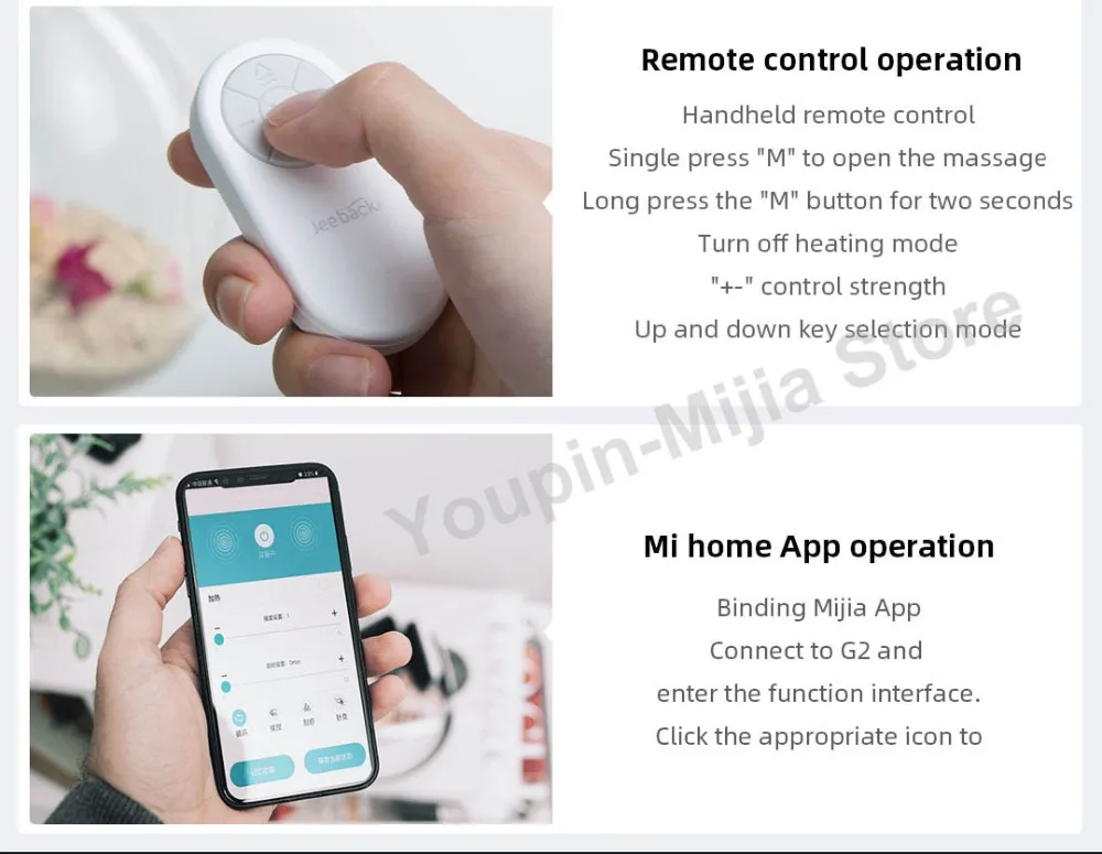 Xiaomi шейный массажер G2 TENS Pulse защищает шею только 190 г двойной эффект горячий компресс l-образный износ работает с приложением Mijia