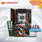 HUANANZHI X79 DELUXE V7.1 материнская плата с Intel XEON E5 2650 v2 с 2*8G DDR3 RECC память комбинированный комплект USB3.0 SATA3 NVME