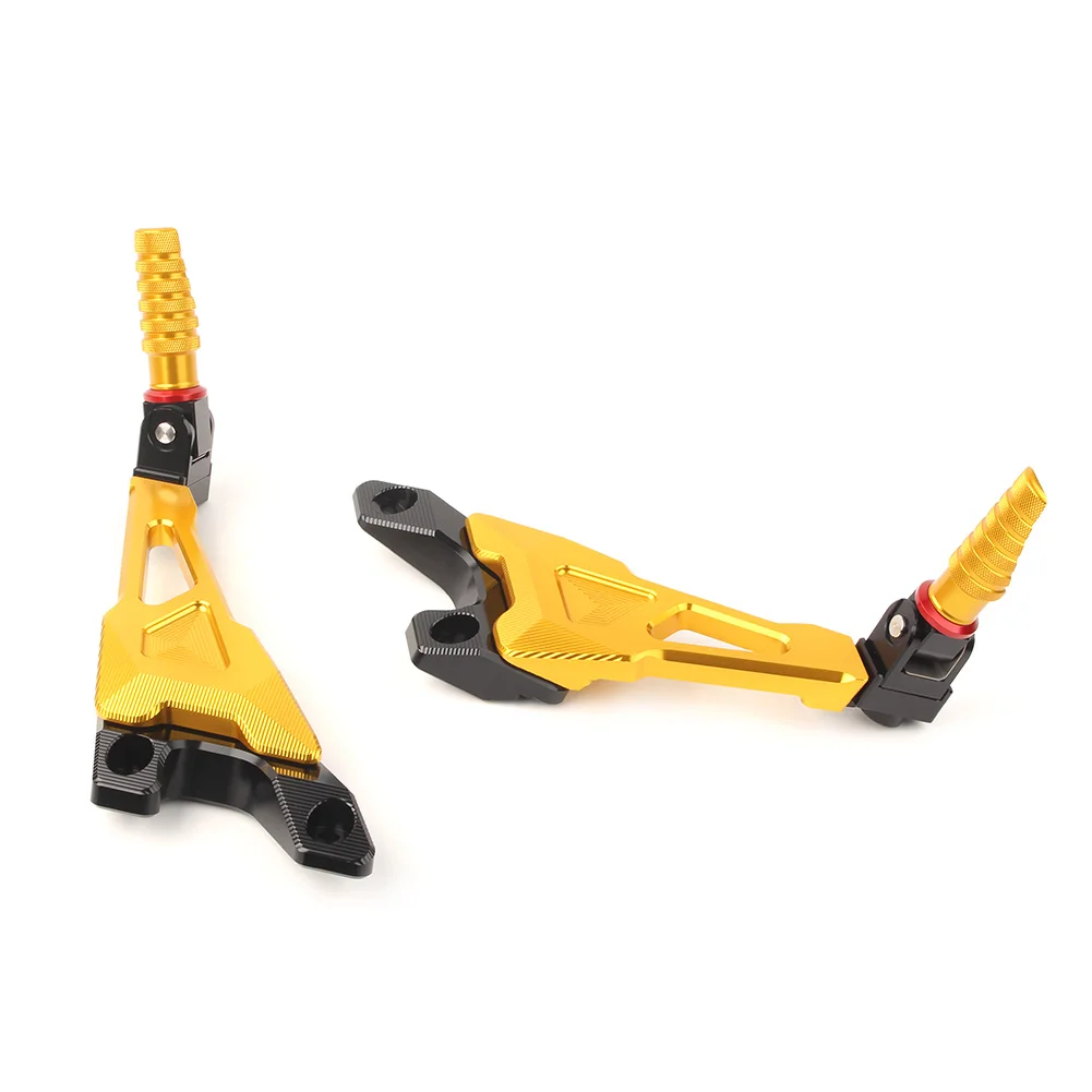 

CNC Gold Motorcycle Rear Passenger Footrest FootPegs Rearset for BMW S 1000 RR 2010 2011 2011 2013 2014 2015 2016 2017 2018