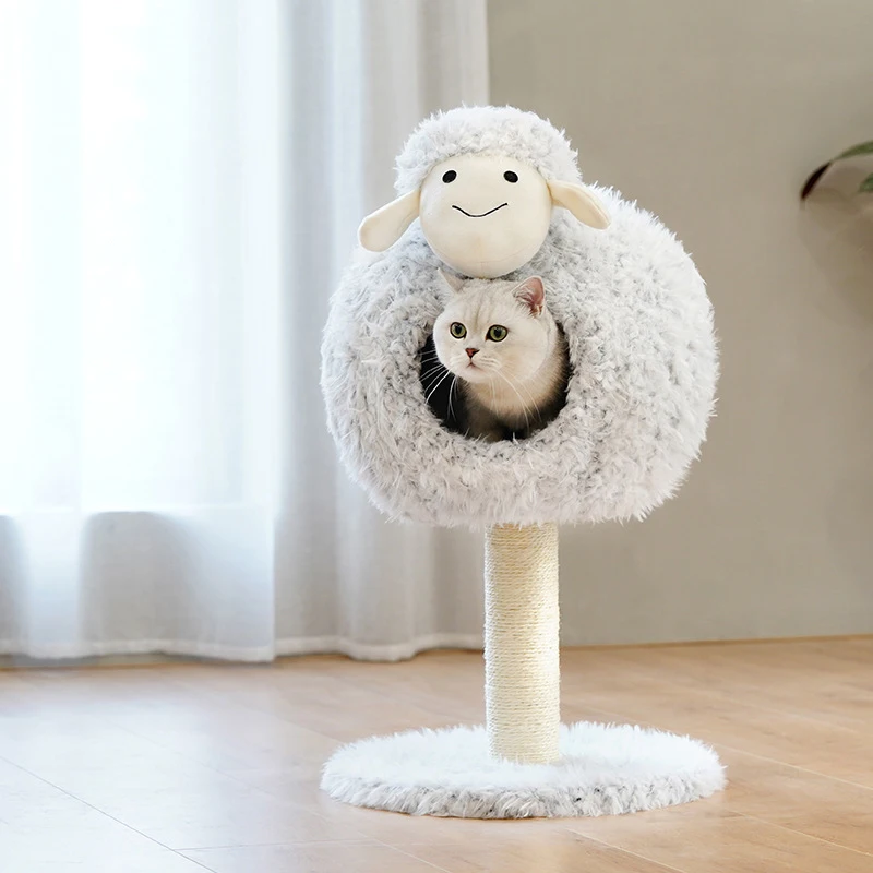 

Pets Bingo Cat Climbing Frame Removable Cats Nest Washable Kitten Sleeping Mats Kitten Scratch Board for 8kg Pet Supplies