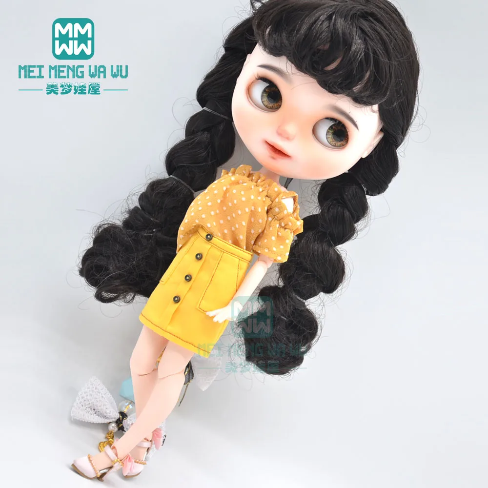Модная Одежда для кукол Blyth водолазка мини-юбка одежда OB23 OB24 аксессуары 1/6 2020 |