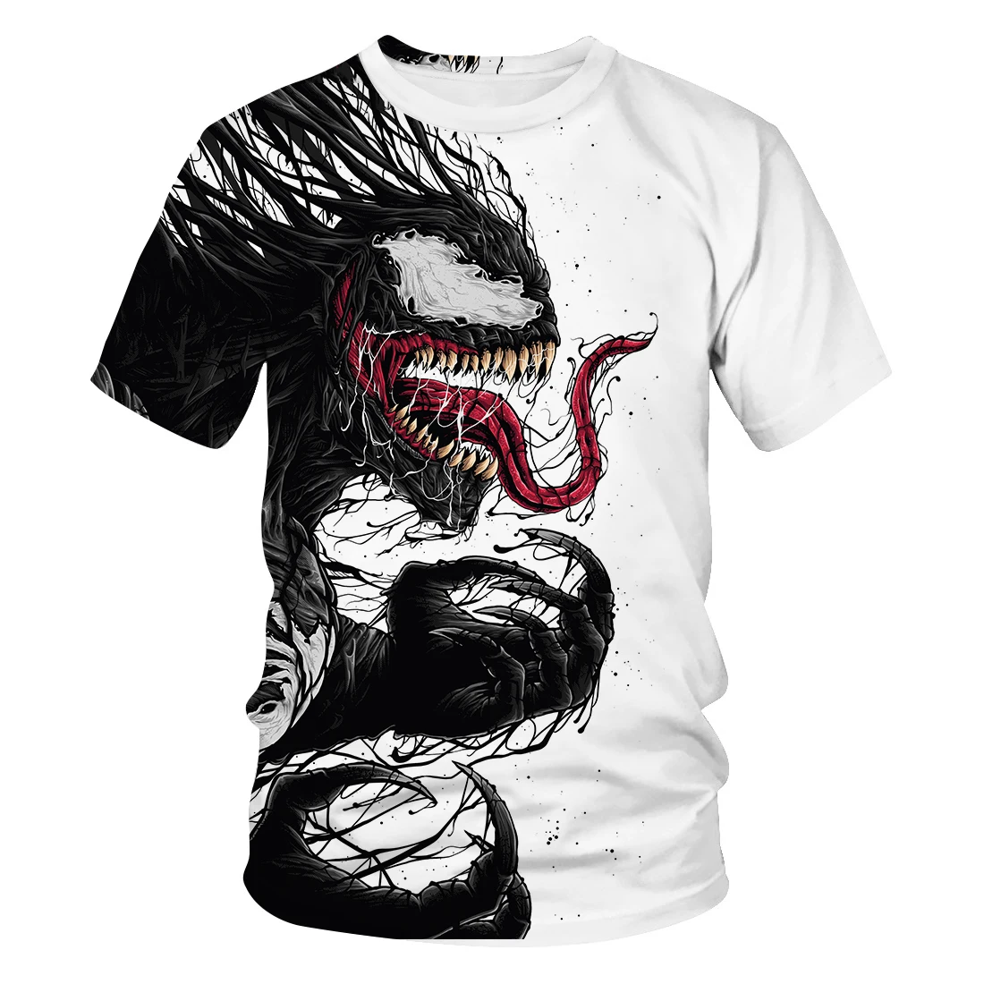 

Camiseta con estampado en 3d para niÃ±os y adultos, pelÃ­cula Venom de manga corta con dibujos animados, de poliÃ©ster, 2021