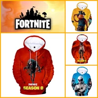 fortnite cartoon tops teen clothes shoot kids sweatshirt hero battle royale 3d hoodie boys girls harajuku jacket