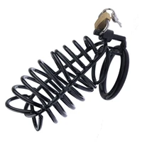 black chastity cage metal for male chastity device cock bird cages belt penis rings erotic sex shop intimate accessories for men