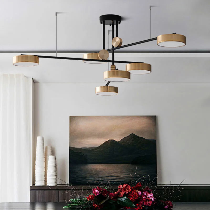 Lámpara LED de araña de diseño contemporáneo nórdico, iluminación de diodo para dormitorio, sala de estar, Loft, comedor, decoración moderna para el hogar