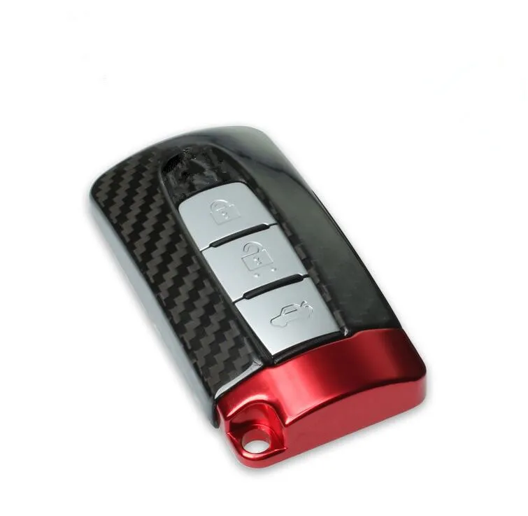 Чехол из натурального углеродного волокна для автомобильного ключа с