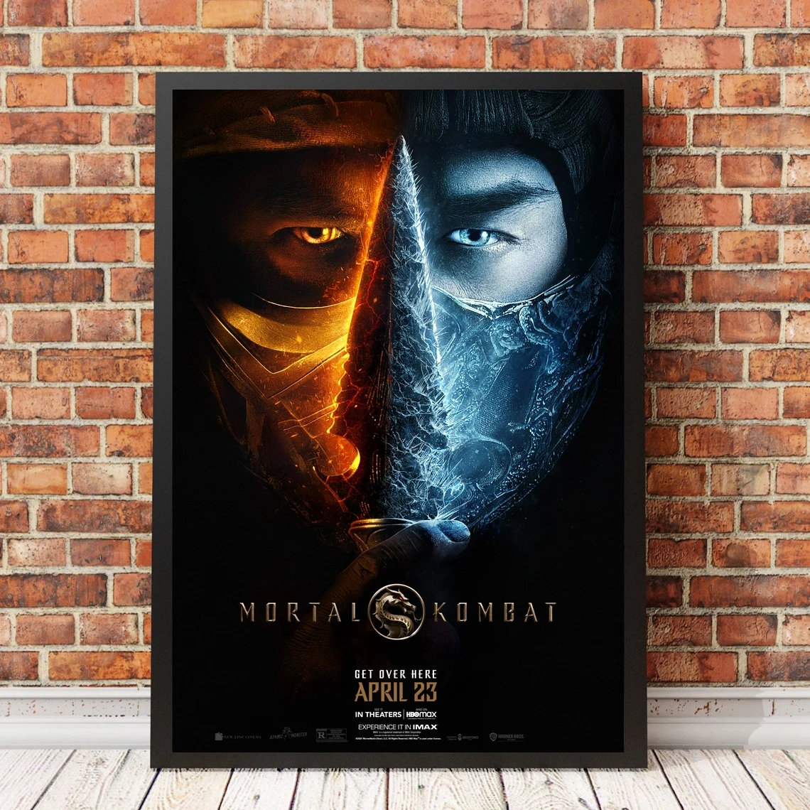 

Картина на холсте Mortal Kombat принты по мотивам фильмов и постеров и без рамки, картина для украшения дома (без рамки)