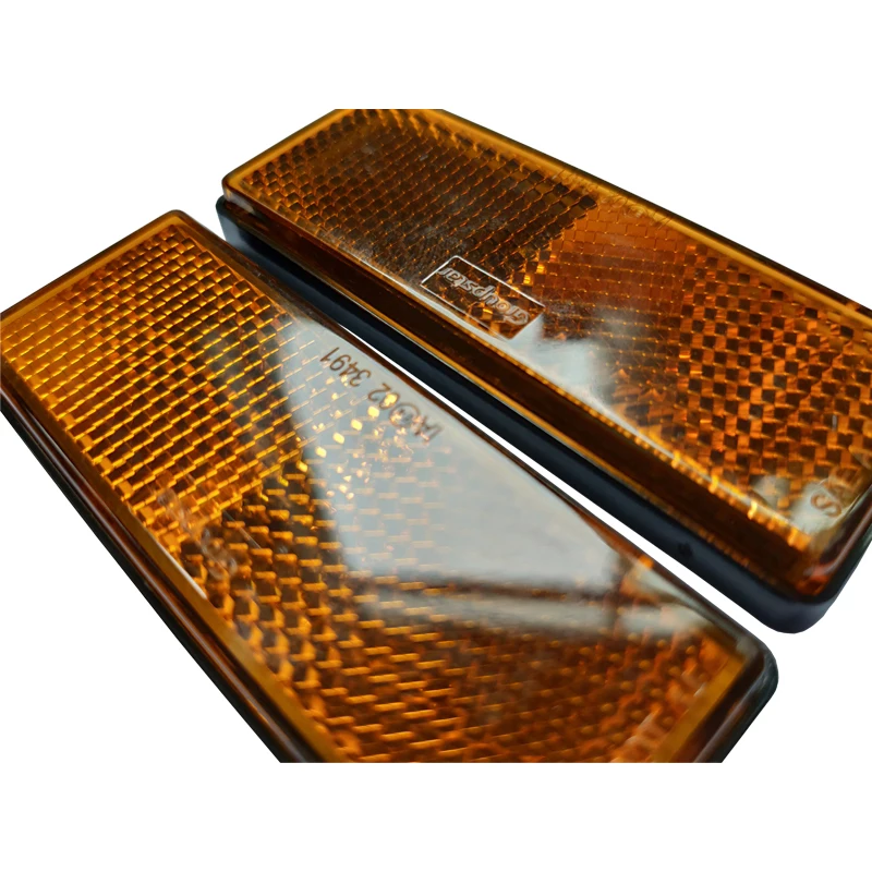 CVP автофургон для грузовиков фургон янтарно красный белый отражатели 88 6x34 6 мм