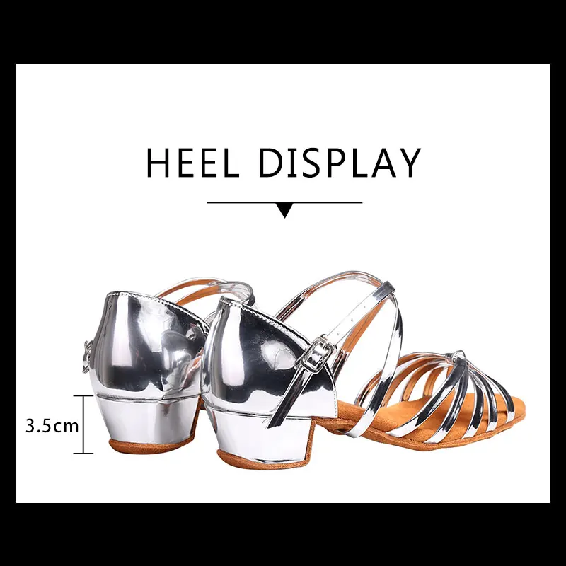 SWDZM Children Latin Dance Shoes Women Girls Ballroom Modern Waltz Dancing Kids Soft Outsole Salsa Sandals Size 26-40 | Спорт и