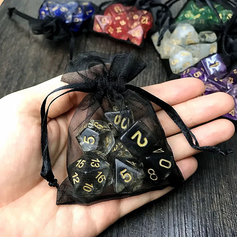 Веселые кости высокое качество многогранная Туманность 7 шт./компл. игра DnD и
