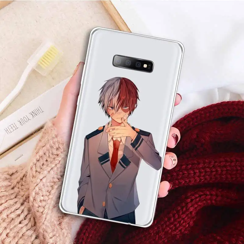 

My Hero Academia bakugou Boku anime Phone Case Transparent For Samsung Galaxy A 71 21s S note 8 9 10 plus 20 ultra