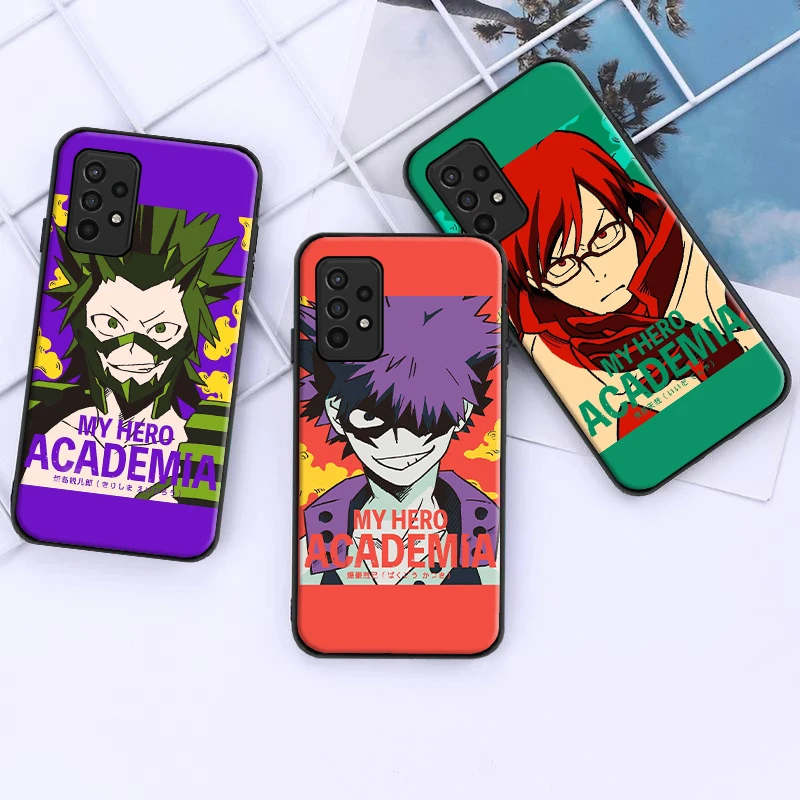 

Phone Case For Samsung Galaxy A51 4G 5G A52 4G 5G A71 4G 5G A72 Anime My Hero Academia Deku Bakugou Boku No Hero Academia Cover