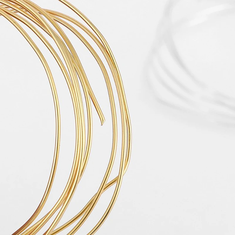 Мягкий шпагат с золотым/серебряным/медным покрытием 0 3-1 мм 2 м | Украшения и