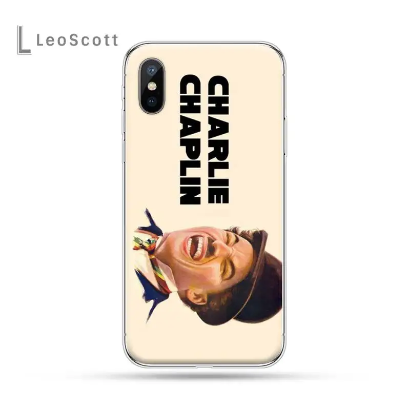 

Charles Chaplin Famous comedian Phone Case for iPhone 11 12 pro XS MAX 8 7 6 6S Plus X 5S SE 2020 XR