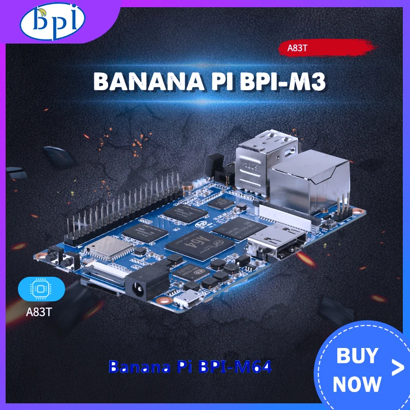 Акриловый чехол накладка Banana Pi M3 + металлический блок питания постоянного тока 5 в