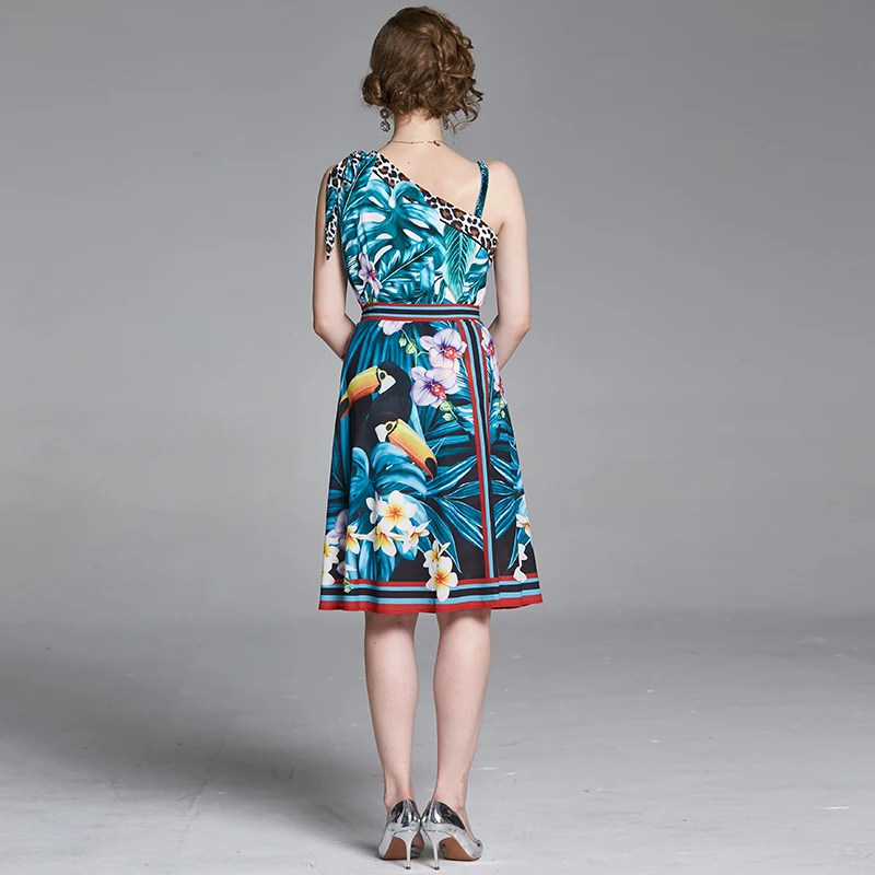 Модный комплект из двух предметов с леопардовым принтом попугая женское