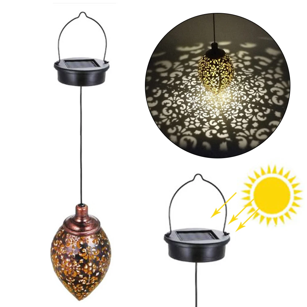 Новый марокканский светильник на солнечной батарее в стиле ретро Светильники
