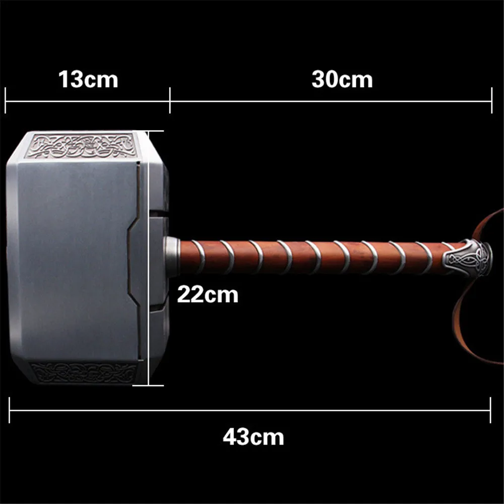 1:1 весы Мстители Thor Arms Mjolnir фигурка куклы игрушки полностью металлическая статуя