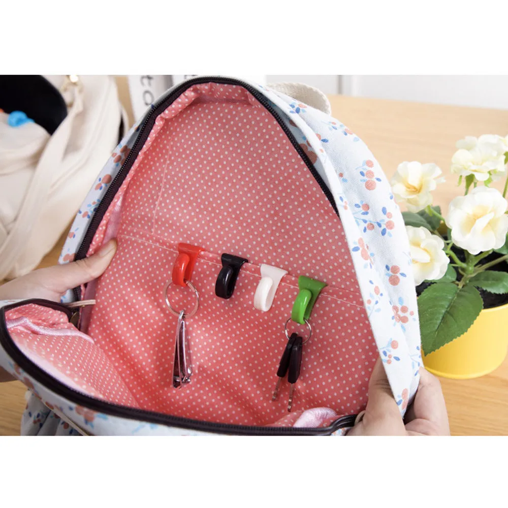 6PCS Hangers Key Ring Chain Holder Hook Handbag Shoulder Bag Organizer Rack Tools For Outdoor Travel Accessiores | Дом и сад