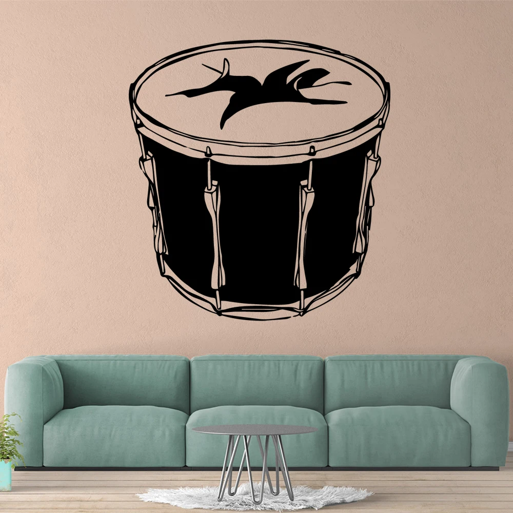 Drop Shipping drum Wall Sticker Pvc Art Paper For Kids Room Decor Decal Mural Living Decals | Дом и сад