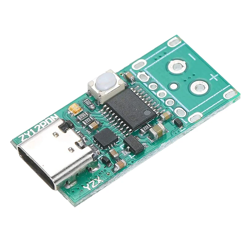 

Модуль питания преобразователя PD2.0/USB-C в постоянный ток 3,0, манок, триггер быстрой зарядки, тестер опроса, детектор опроса (ZY12PDN)