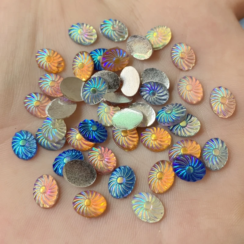 80 шт. декоративные Стразы для ногтей 6 х8 мм|Стразы| |