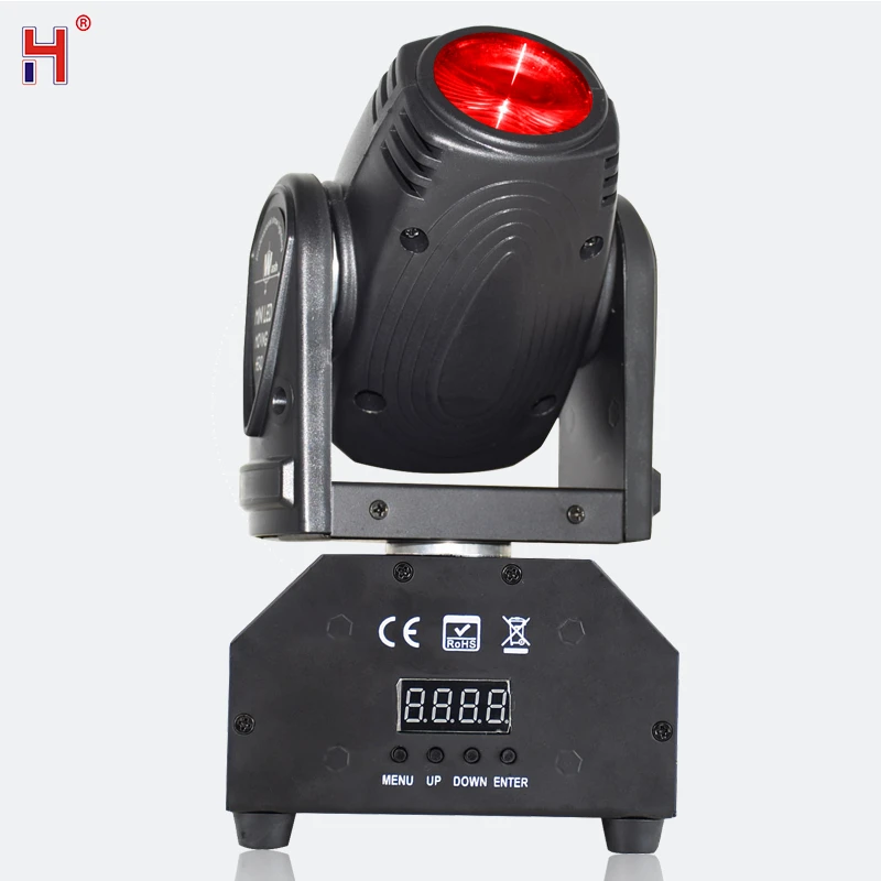 DMX512 Rotating RGBW Beam Effect Sound Party Lamp 10W LED Moving Head Light Stage Lighting | Освещение