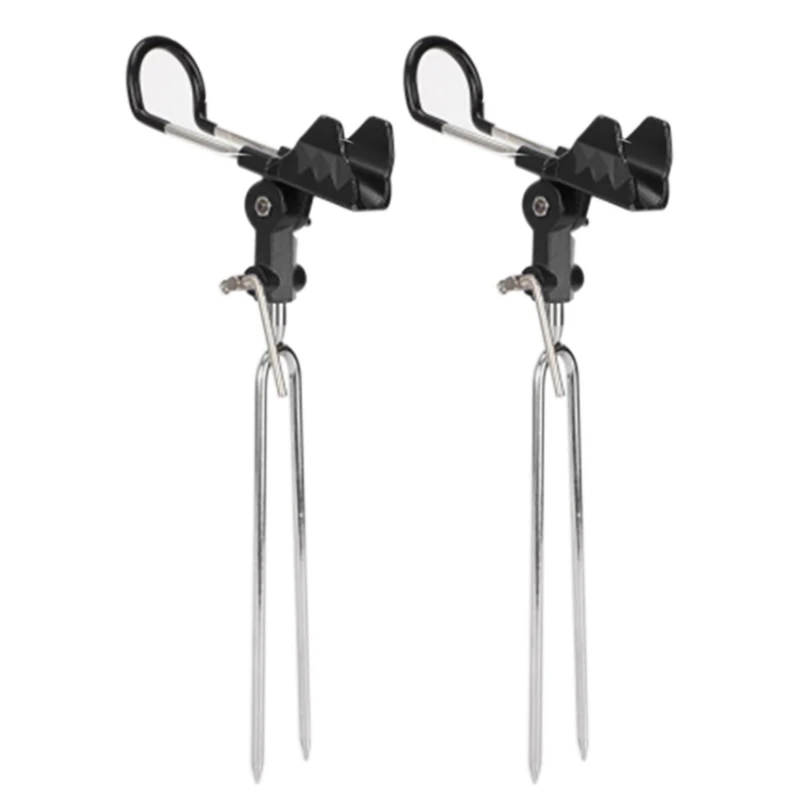 Fishing Bracket Outdoor Fishing Stainless Steel Bracket 360 Degree Adjustable Head Fishing Tackle Bracket For Fishing