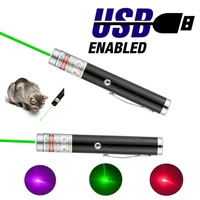 green laser pointer usb charging high power portable red dot laser pointer single point laser hunting teaching training cat toy