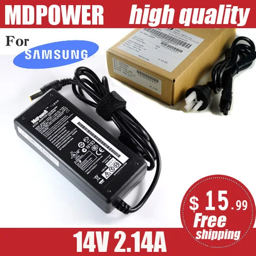 Адаптер переменного тока MDPOWER для Samsung с ЖК дисплеем PN3014 14 в А|14v 2.14a|ac adapter for samsungac |