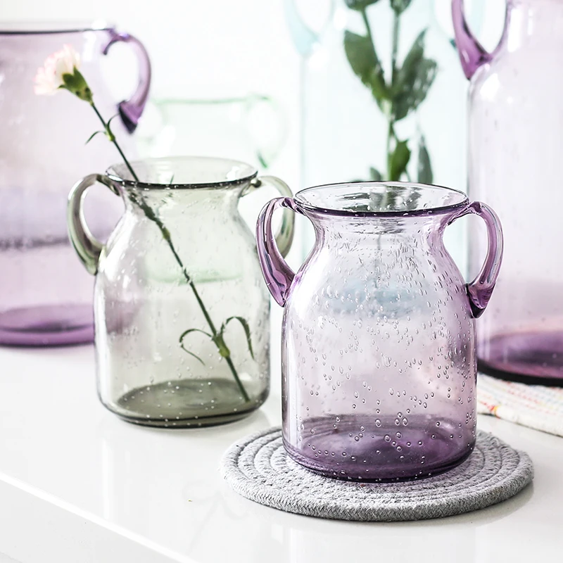 Стеклянная ваза домашний декор украшение для комнаты Хрустальный цветочный