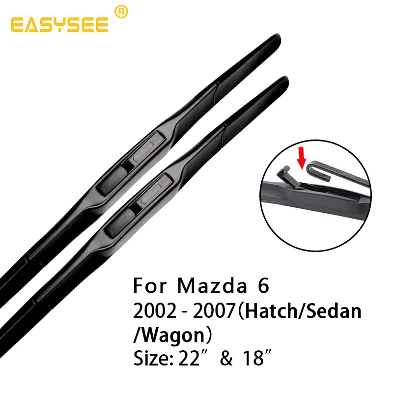 Щетки стеклоочистителя ветрового стекла для Mazda 6 Fit Hook Arms модель год с 2002 до 2014 2015