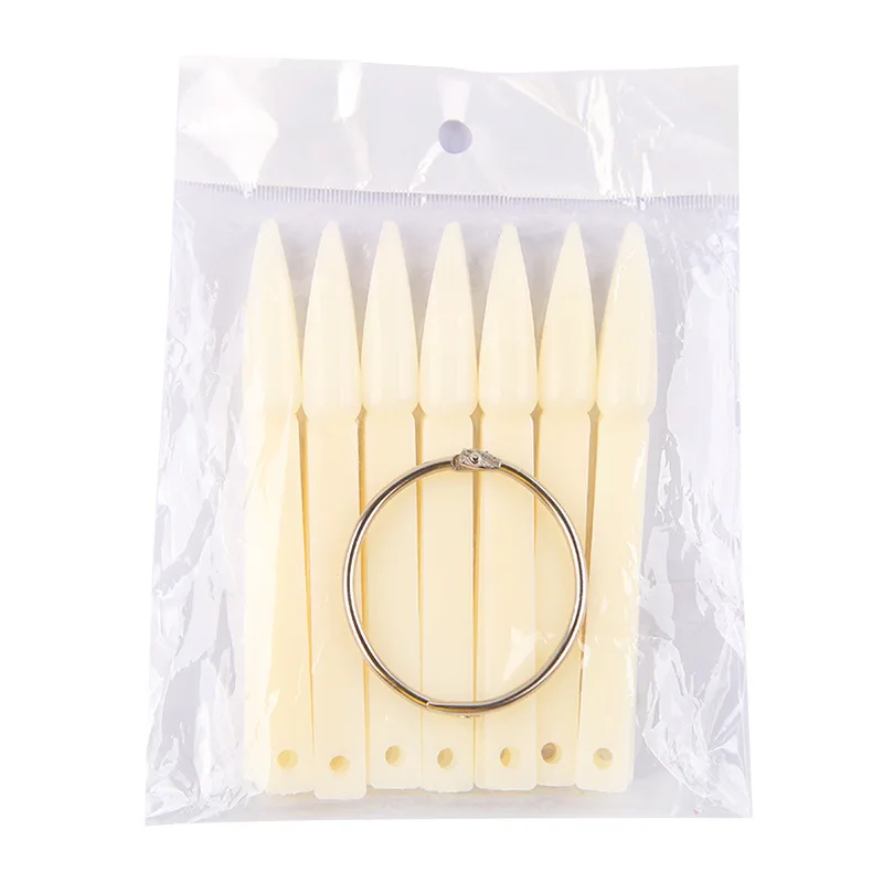 

(2010) 40pcs plastic stiletto nail swatch sticks, clear, nail color display Nail Tips Practice & Display Stand