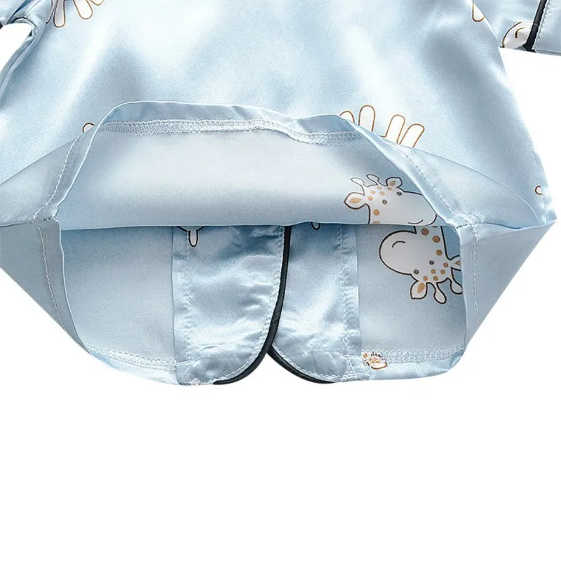 

Kids Pajama Sets New Summer Short Sleeve Cartoon Girl Boy Outfits Set 2pcs Blouse Tops+Shorts 1-4Y Toddler Sleepwear Suits