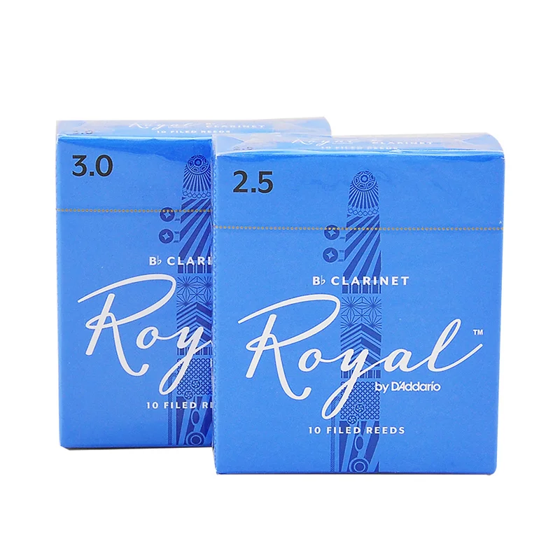 Французская огранка для RICO Royal оригинальная синяя коробка Bb трости для кларнета Классическая Поп для начинающих практики