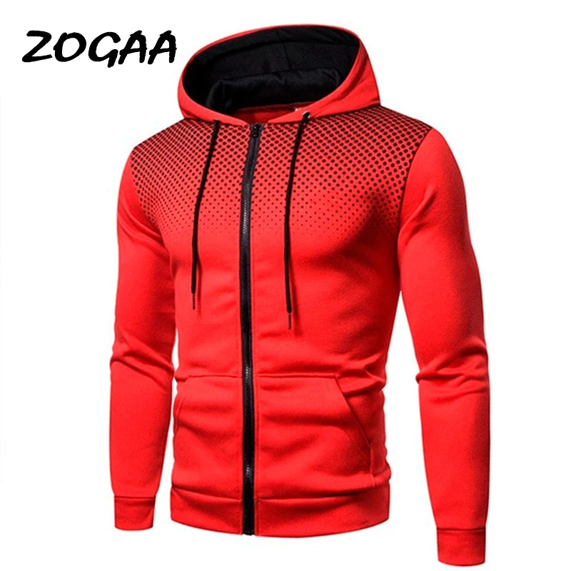 

ZOGAA Hoodies Men Autumn Winter New Men's Fashion Casual Cardigans Hooded Sweater Printing Youth Jacket Hot Sale Oversized Chic