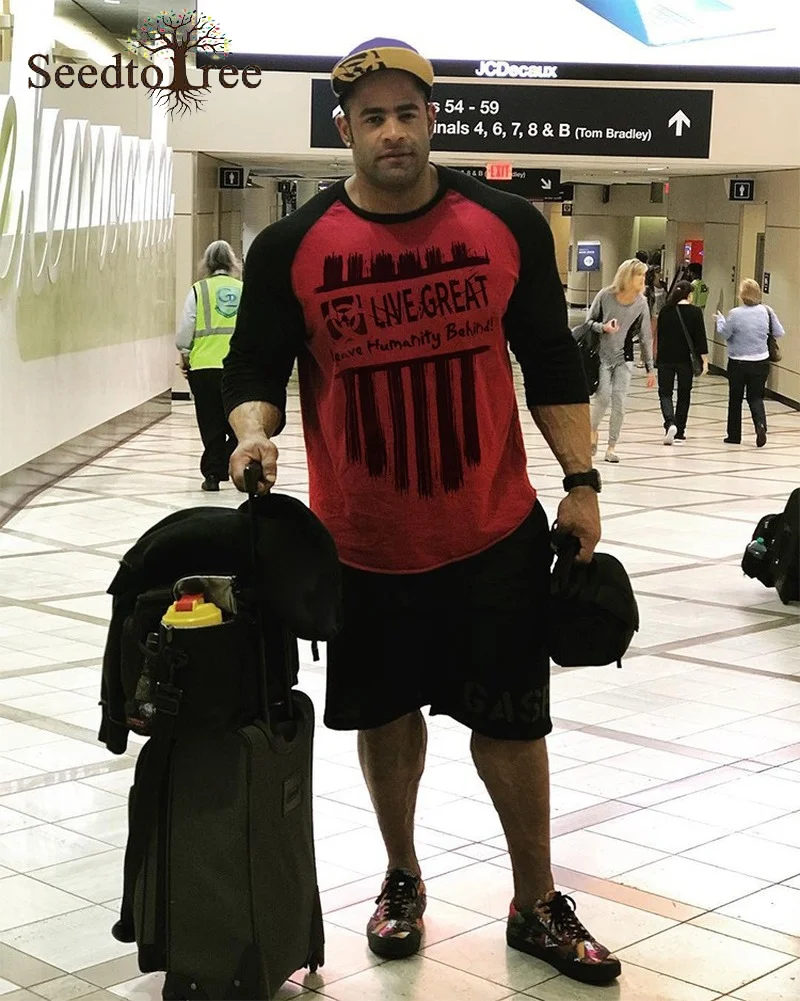 

2021 Spring New Men's T-shirt Long Sleeved Loose Round Neck Printing Casual Sports Bottoming Shirt Cotton