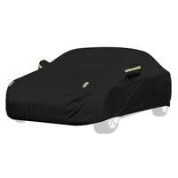 190t black car sewing car hood driver side zip design sun protection waterproof windproof dustproof snow scratch resistan