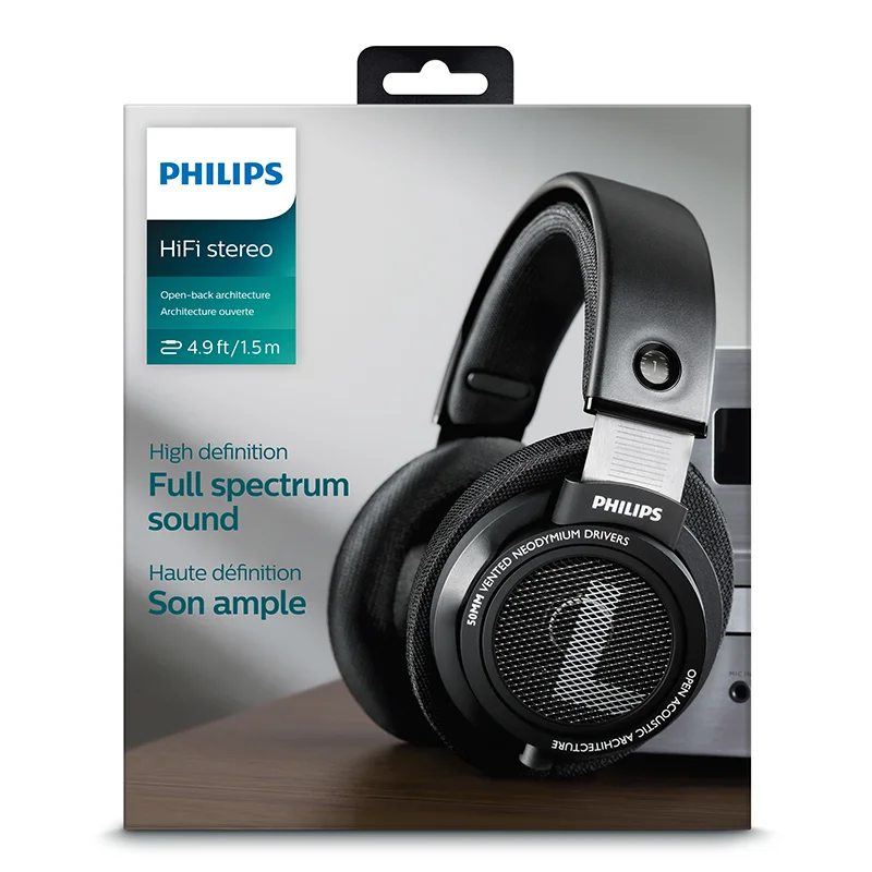 Hot Sale Philips SHP9500 Professional Headphones with Active Noise Cancelling 3 meter long headset for Xiaomi MP3 Official Test |